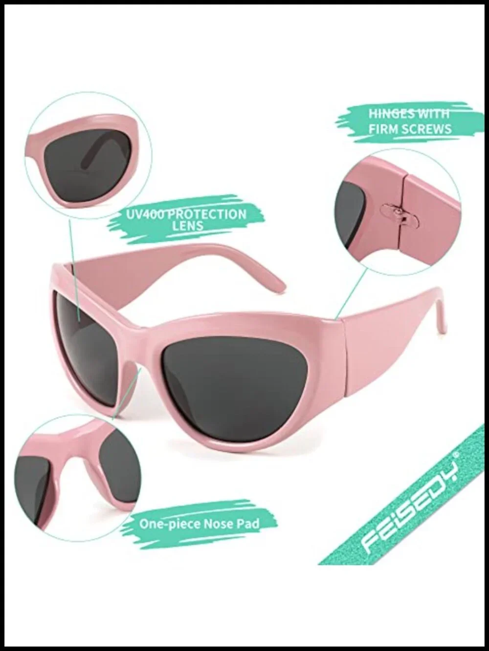 Oversized Shield Sunglasses Women Men Y2K Wrap Around UV400